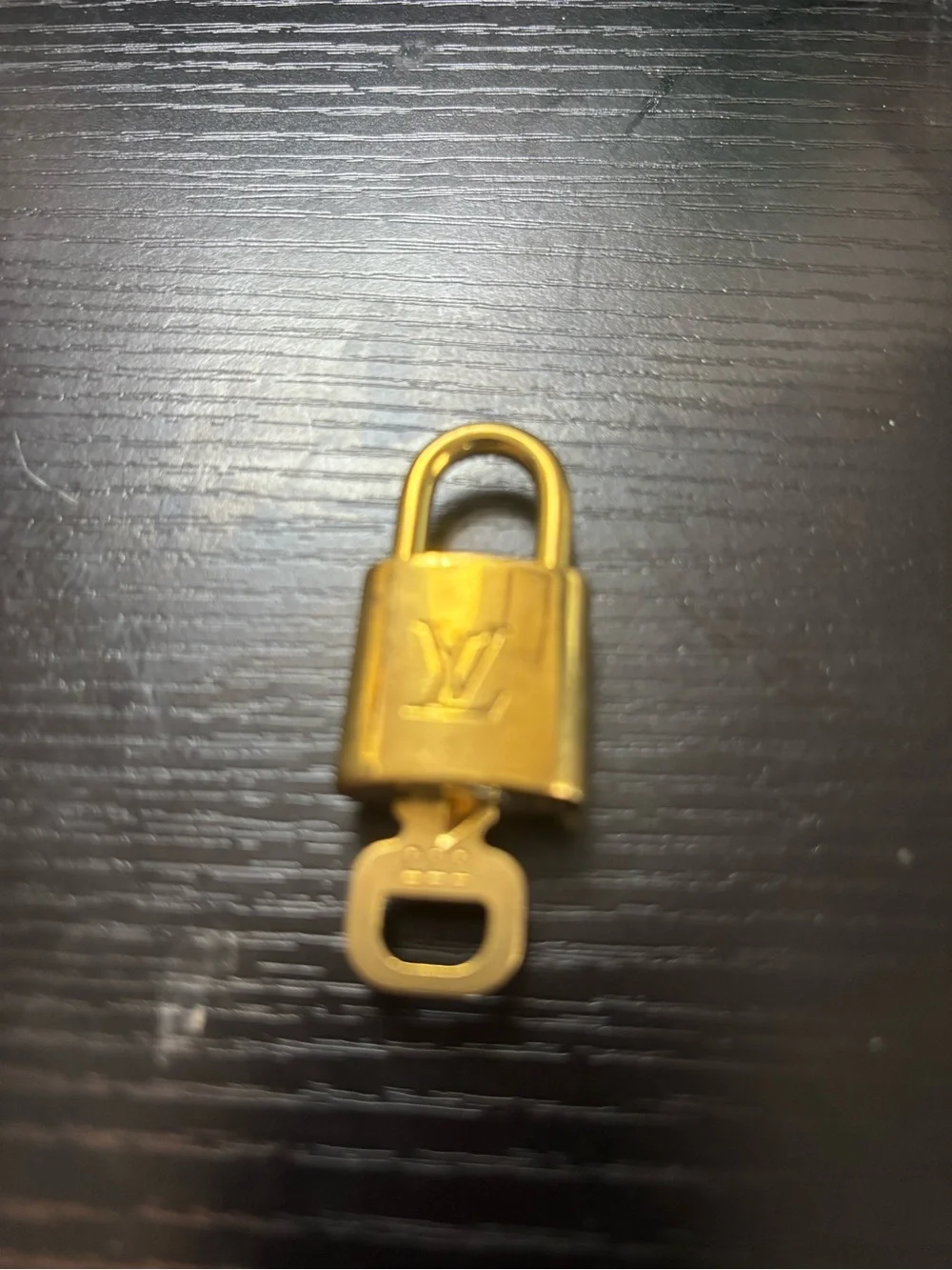 Authentic Louis Vuitton Padlock & Matching Key Set #333 – Vintage Gold Brass